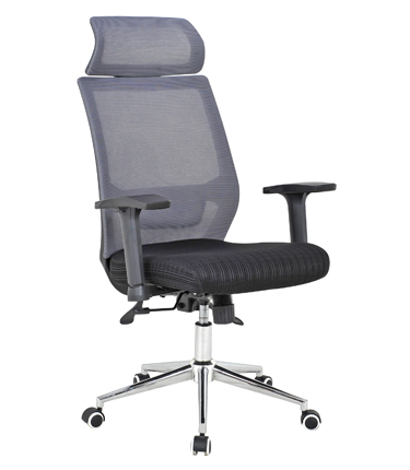 HC-2580 High Gray Black Mesh Office Chair