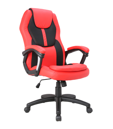 HC-2491 Red Leather Office Chair