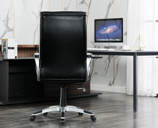HC-4010 Black Leather Office Chair