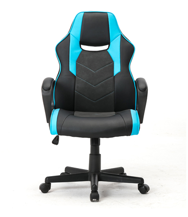 HC-2617 Black And Blue Leather Gaming Chair