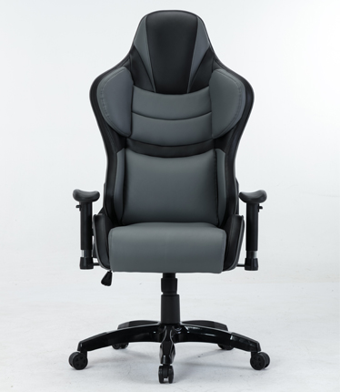 HC-4014 Gray Leather Gaming Chair