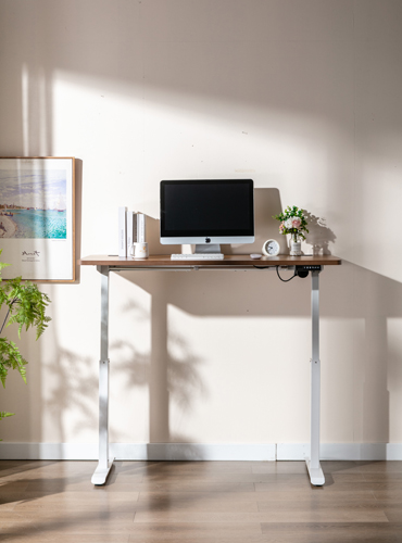 long white gaming desk