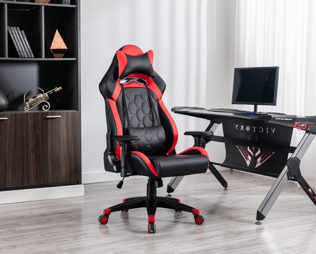 Red Reclining Seat Gaming Chair