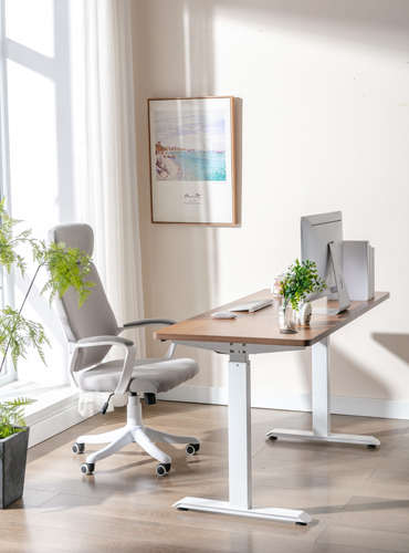 white and black gaming desk