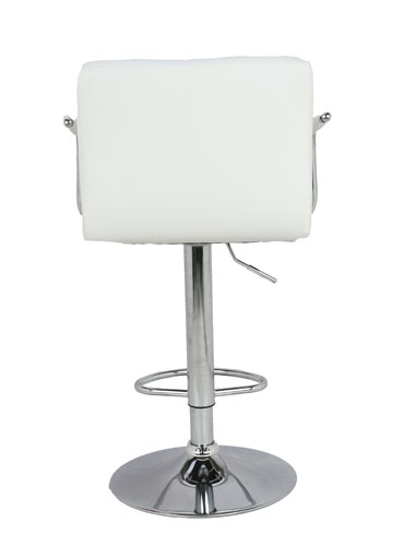 White Leather Bar Stools