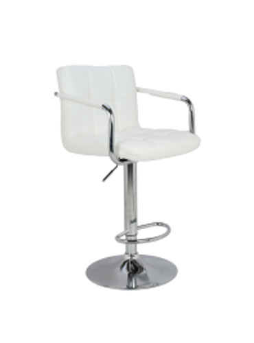 White Leather Stools