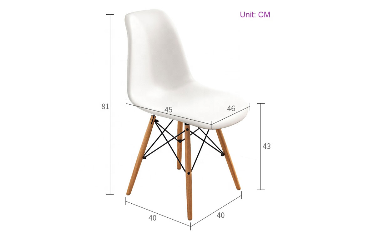 Brown Plastic Dining Chair