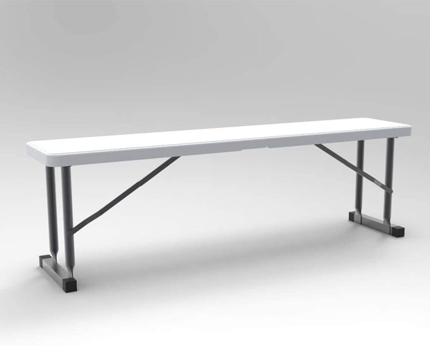 White Plastic Dining Table