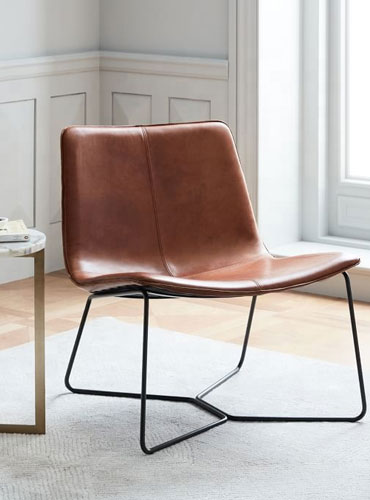 Slope Leather Lounge Chair