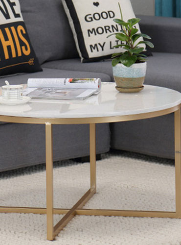 White Oak Coffee Table Round