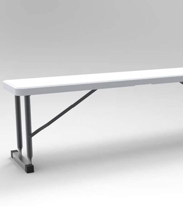 White Plastic Dining Table