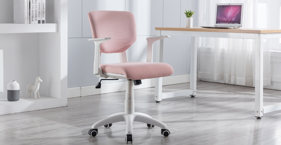 Features Of Blue small elastic fabric office chairs