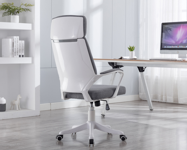 High Back Linen Office Chair