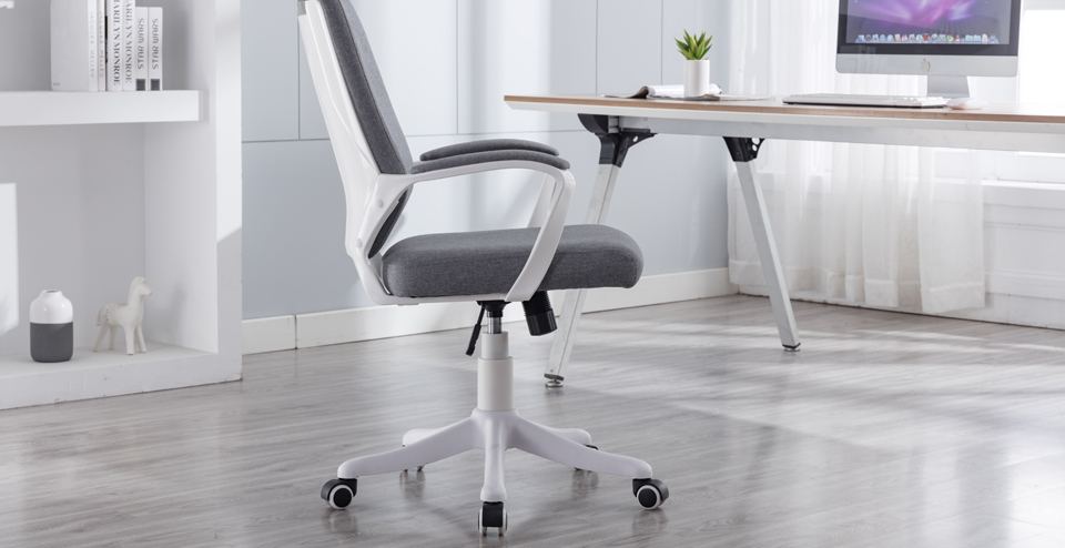 Are Grey middle back linen fabric office chairs Better？