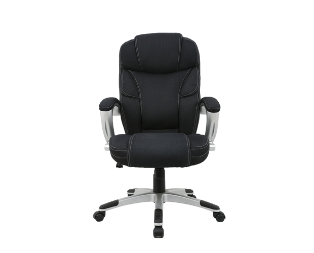 HC-2492 Black Linen Fabric Office Chair