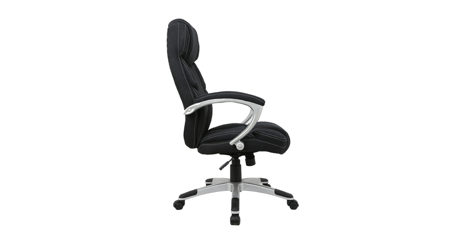Features Of Black linen fabric office chairs