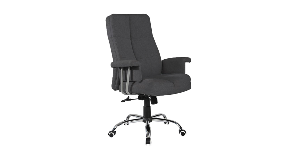 Features Of Grey high back linen fabric office chairs