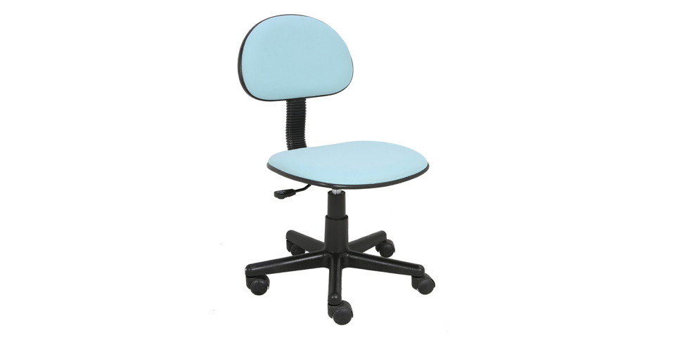 Features Of Blue stretch cloth small office chairs