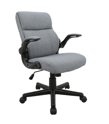 HC-OG-018 Grey Linen Fabric Student Office Chair