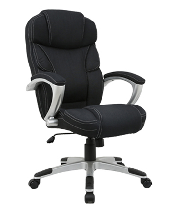 HC-2492 Black Linen Fabric Office Chair