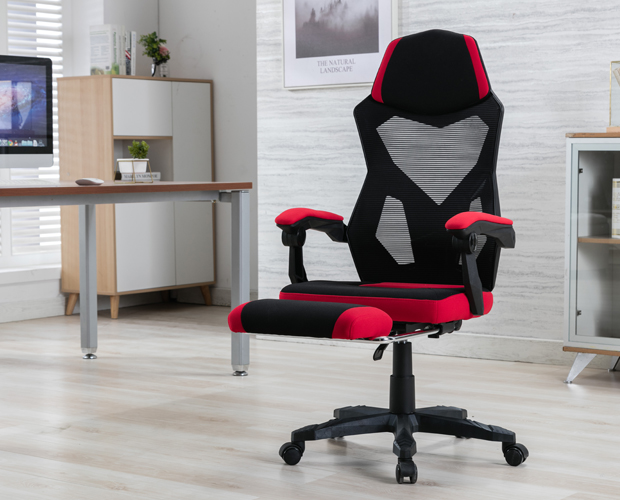 HC-6H01 Red Mesh Tilts Office Chair