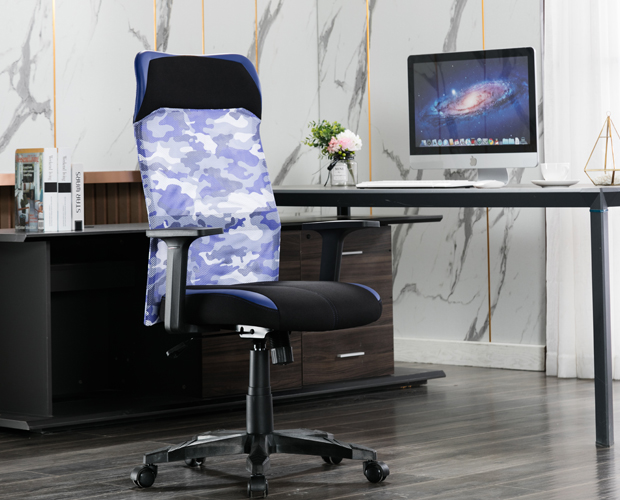 HC-139C Blue Mesh Black Frame  Office Chair