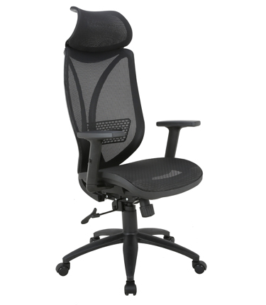 HC-1138 Black Plastic Mesh With High Back Office Chair