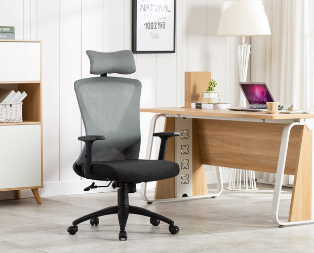 HC-907 Grey Mesh Butterfly Backrest Office Chair