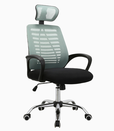 HC-1152 Black High Back Blue Mesh Office Chair
