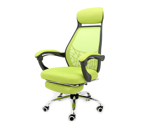 HC-1169 Black Mesh White Plastic Frame Office Chair