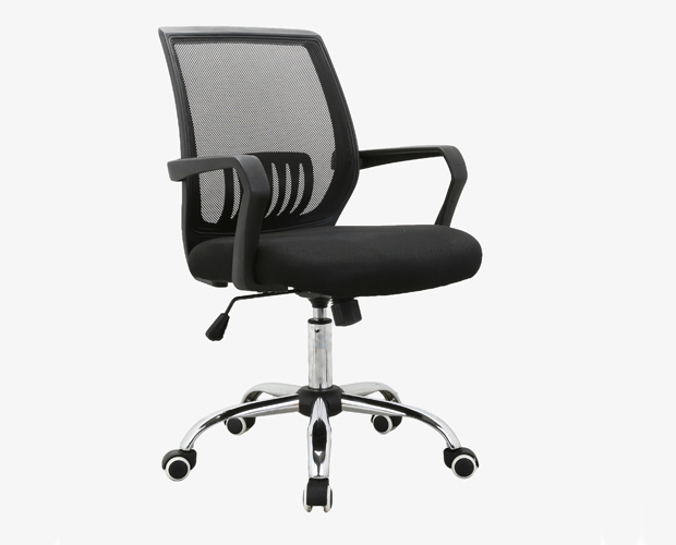 HC-1179 Black Mesh Black Frame Worker Office Chair