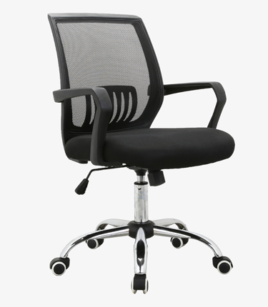 HC-1179 Black Mesh Black Frame Worker Office Chair