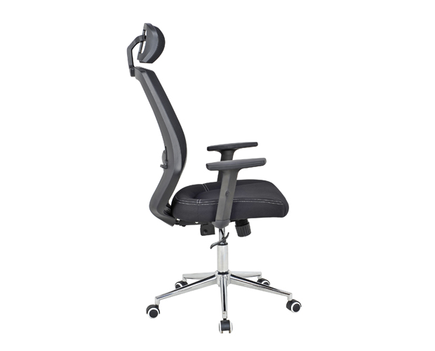 HC-2522 Black Mesh Plastic Frame Metal Base Office Chair