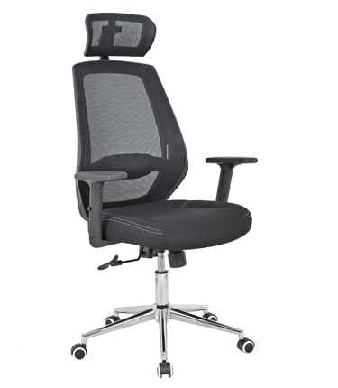 HC-2522 Black Mesh Plastic Frame Metal Base Office Chair