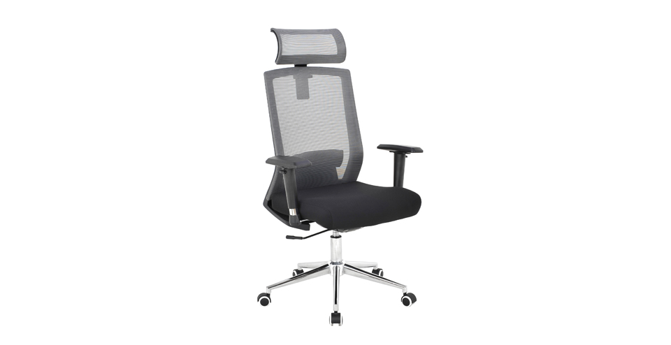 Features Of High back black mesh office chairs