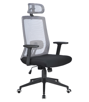 HC-2602 High Gray Black Mesh Office Chair