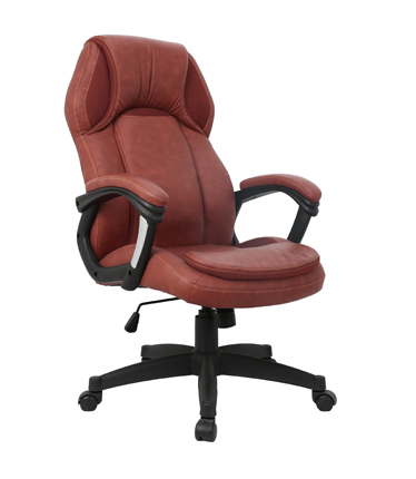 HC-5H07 Orange Leather Office Chair