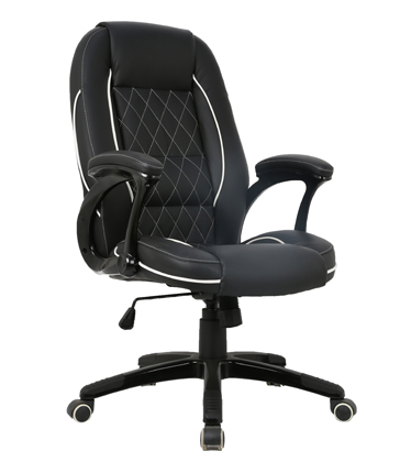 HC-1082 Black Leather Office Chair