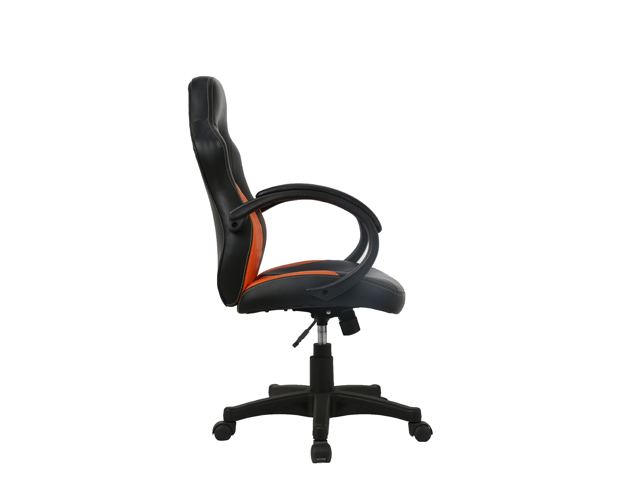 HC-2464 Black And Orange Leather Office Chair