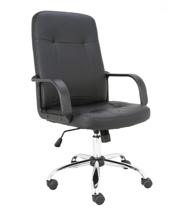 HC-2535 Black Leather Office Chair