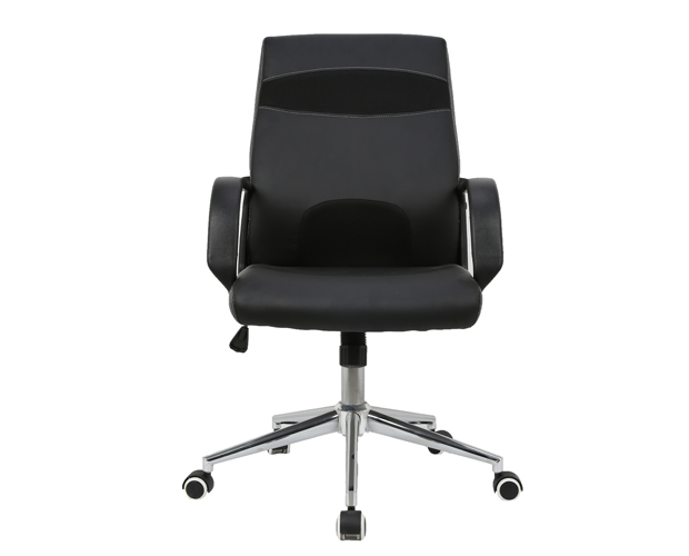 HC-7L04 Black Leather Office Chair
