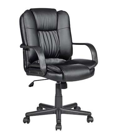 HC-2542-2 Black Leather Office Chair