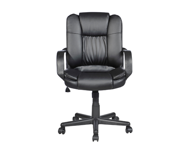 HC-2542-2 Black Leather Office Chair
