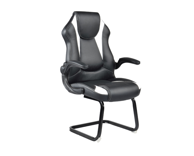 HC-2546 Black And White Leather Office Chair