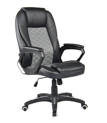 HC-2553 Black Leather Office Chair