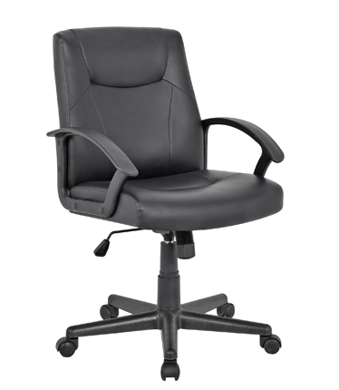 HC-2563 Black Leather Office Chair
