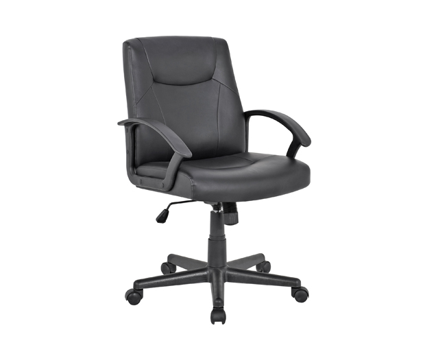HC-2563 Black Leather Office Chair