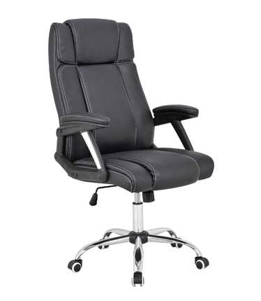 HC-2581 Black Leather Office Chair