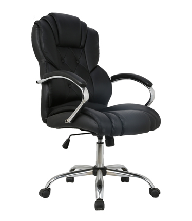 HC-2614 Black Leather Office Chair