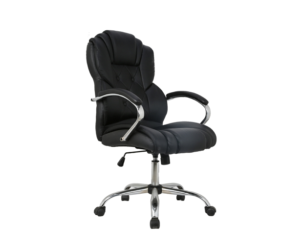 HC-2614 Black Leather Office Chair